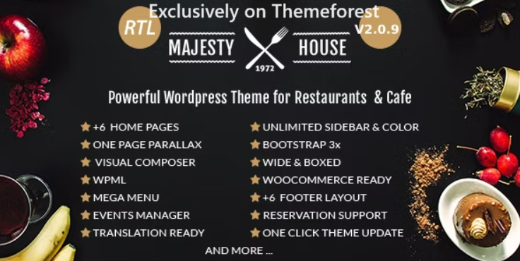 30 Best WordPress Restaurant Themes 2024