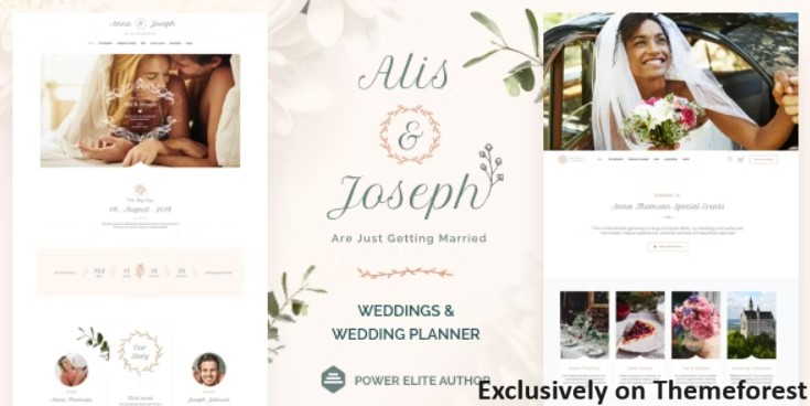 30 Best WordPress Wedding Themes 2024