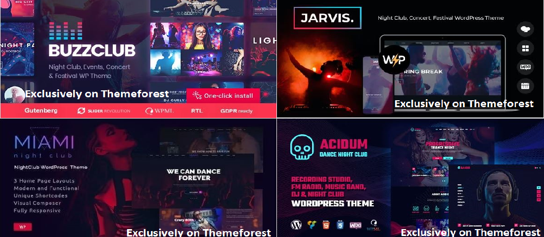 11 Best WordPress Nightclub Themes in 2024