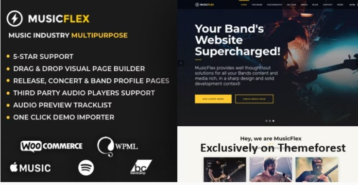 30 Best WordPress Music Themes 2024