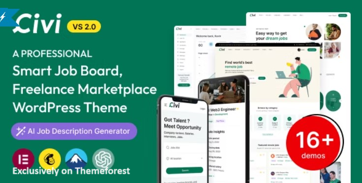 15 Best Job Board WordPress Themes 2024