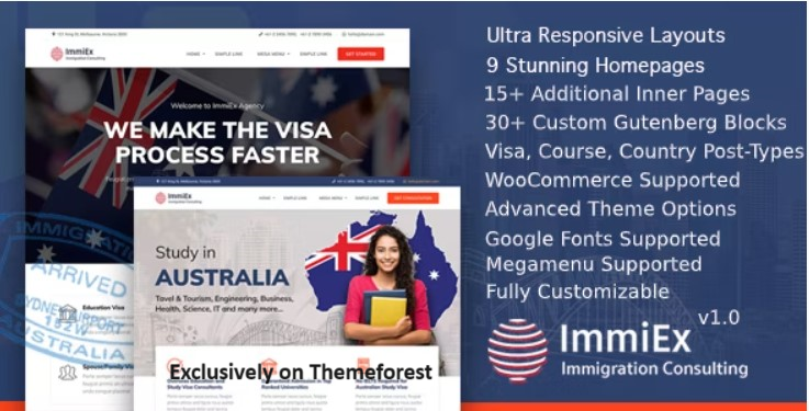 15 Best Immigration WordPress Themes 2024