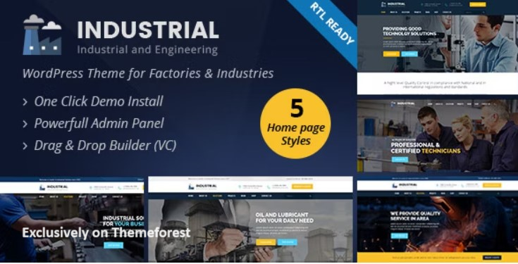 10 Best Engineering WordPress Themes 2024