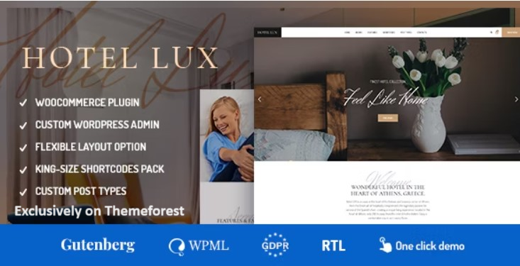 30 Best Hotel and Resort WordPress Themes 2024