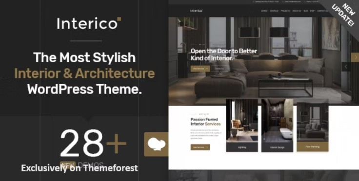 30 Best Interior Design WordPress Themes 2024