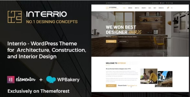 30 Best Interior Design WordPress Themes 2024