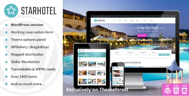 30 Best Hotel and Resort WordPress Themes 2024