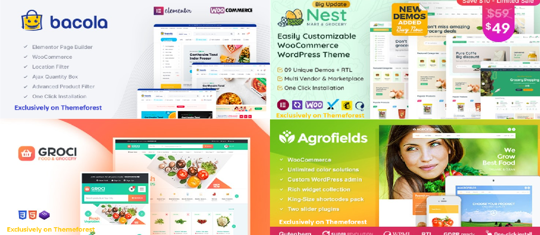 15 Best Grocery Store WordPress Themes 2024