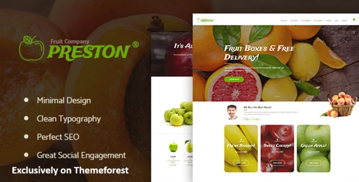 10 Best Fruits Shop WordPress Themes 2024