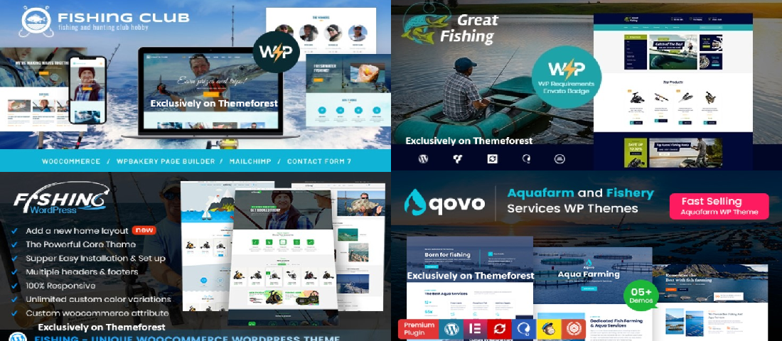 9 Best Fishing WordPress Themes 2025