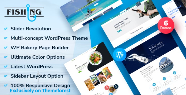 9 Best Fishing WordPress Themes 2025