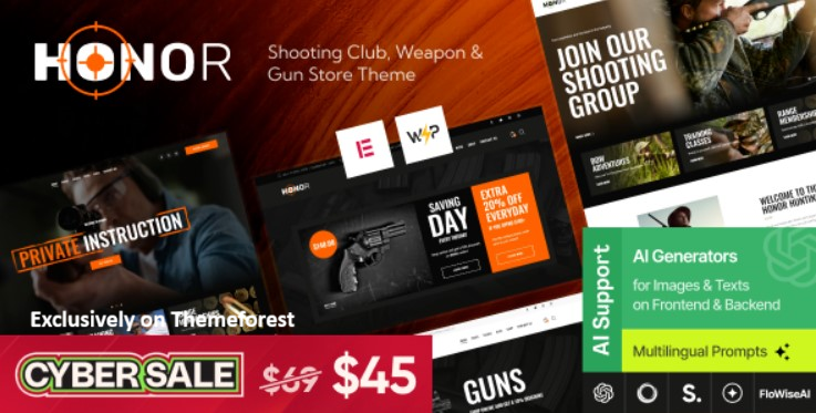 8 Best Shooting Range WordPress Themes 2025