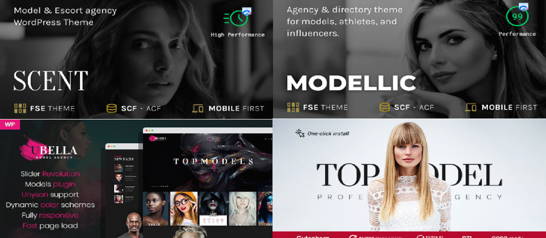10 Best Model Agency WordPress Themes 2025