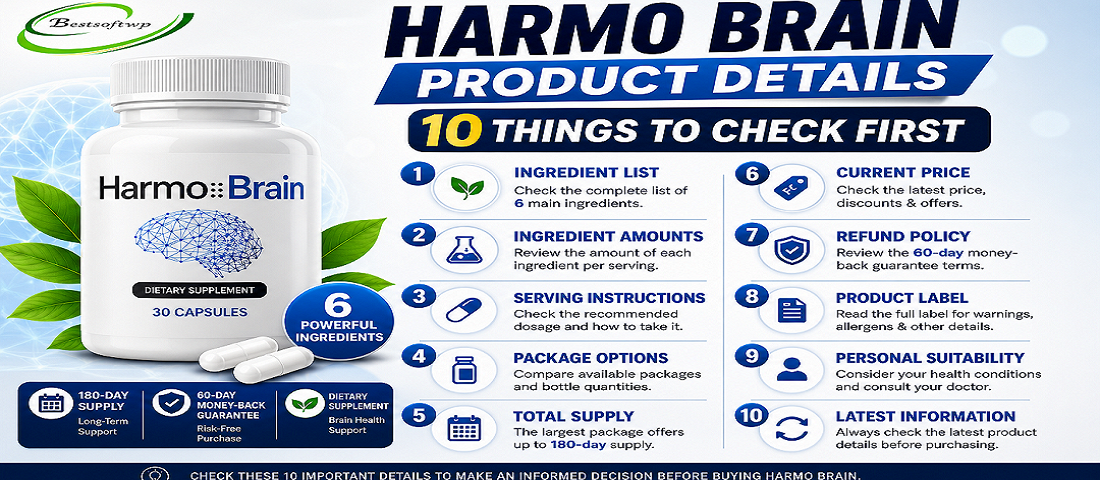 Harmo Brain Product Details – 10 Things to Check First