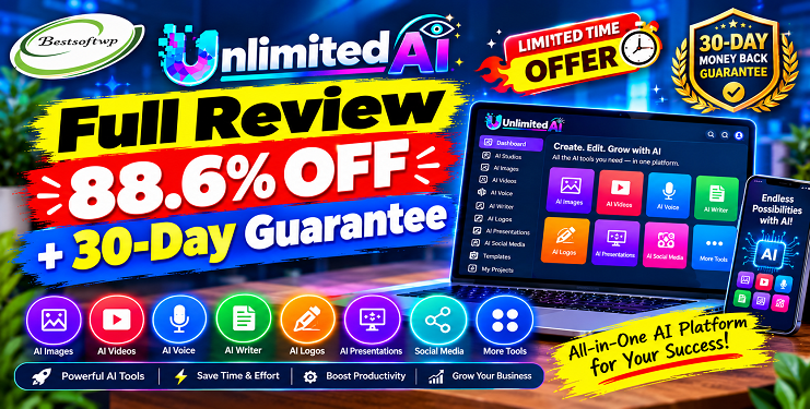 Unlimited AI Review | Full Review, 88.6% OFF + 30-Day Guarantee