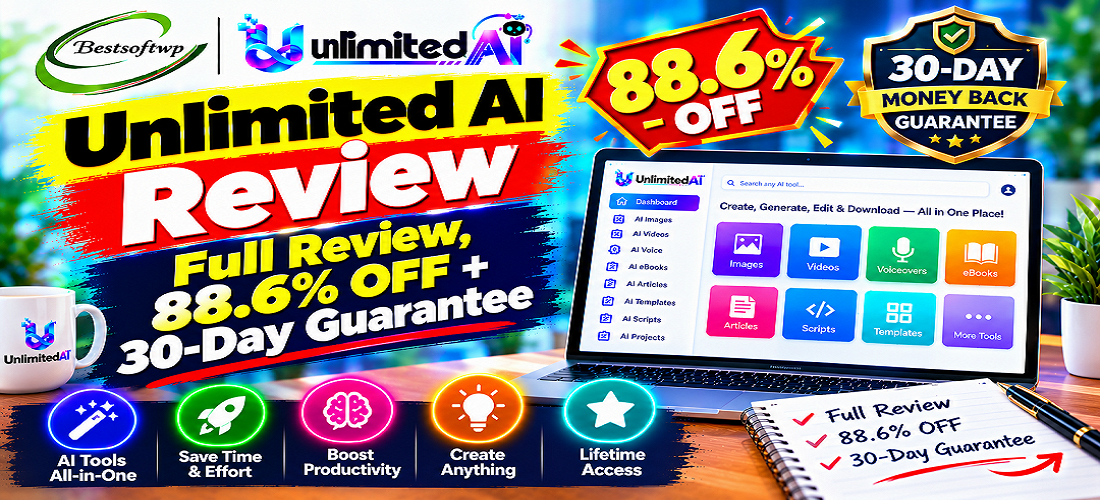 Unlimited AI Review | Full Review, 88.6% OFF + 30-Day Guarantee